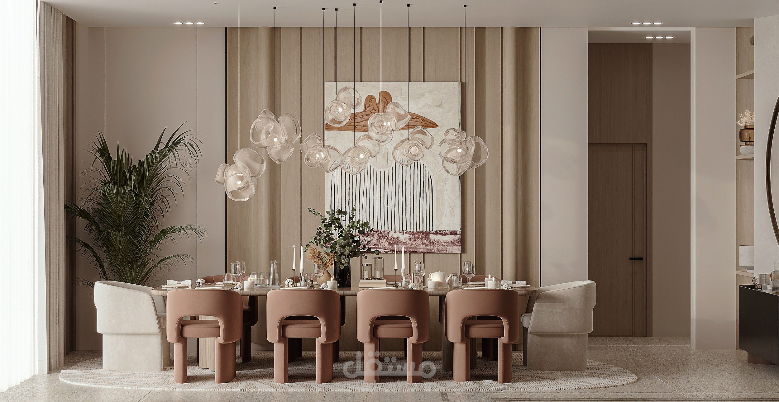 تصميم مودرن لغرفة طعام