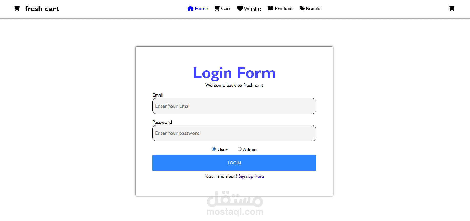 E-Commerce Website