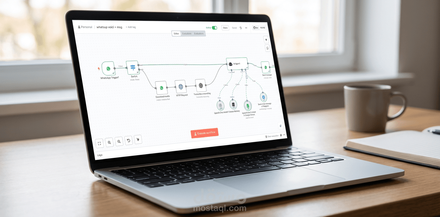 مشروع بناء بوت ذكي يعمل على الرد التلقائي على رسائل العملاء