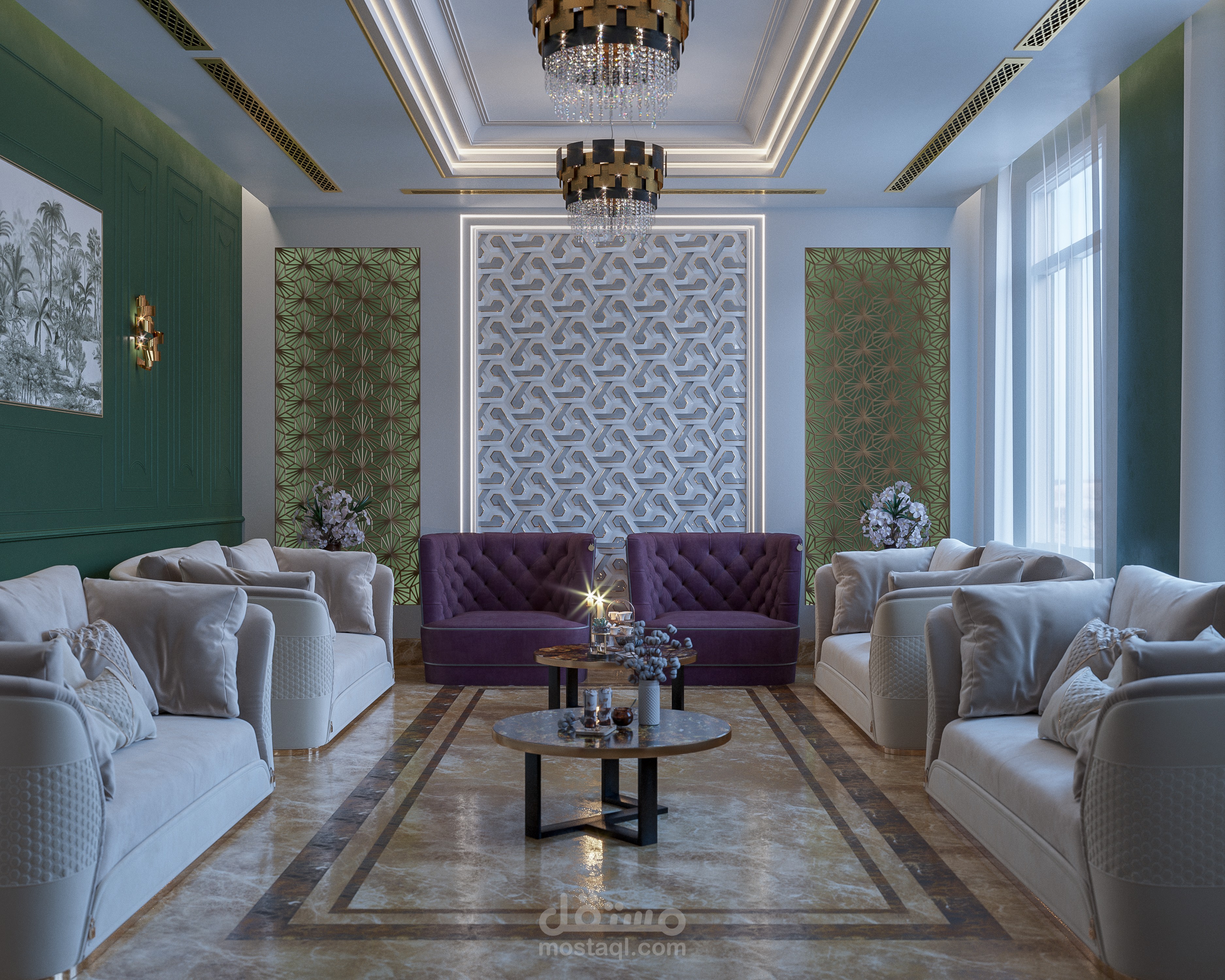 تصميم داخلي لمجلس رجال