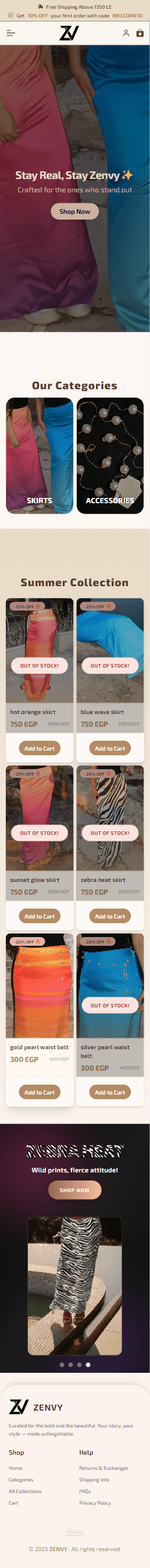 Full-Stack E-Commerce – ZENVYEG