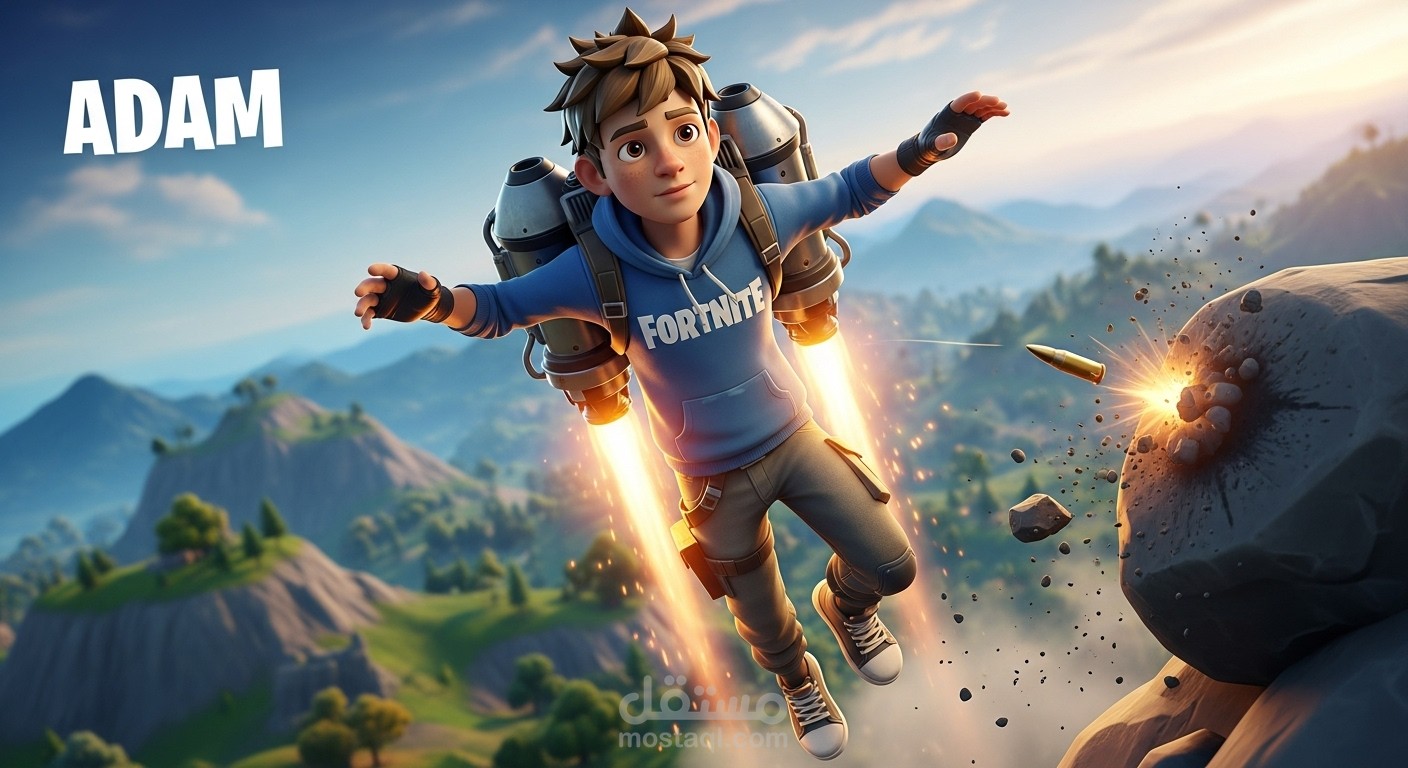 قصة آدم فى عالم فورتنايت