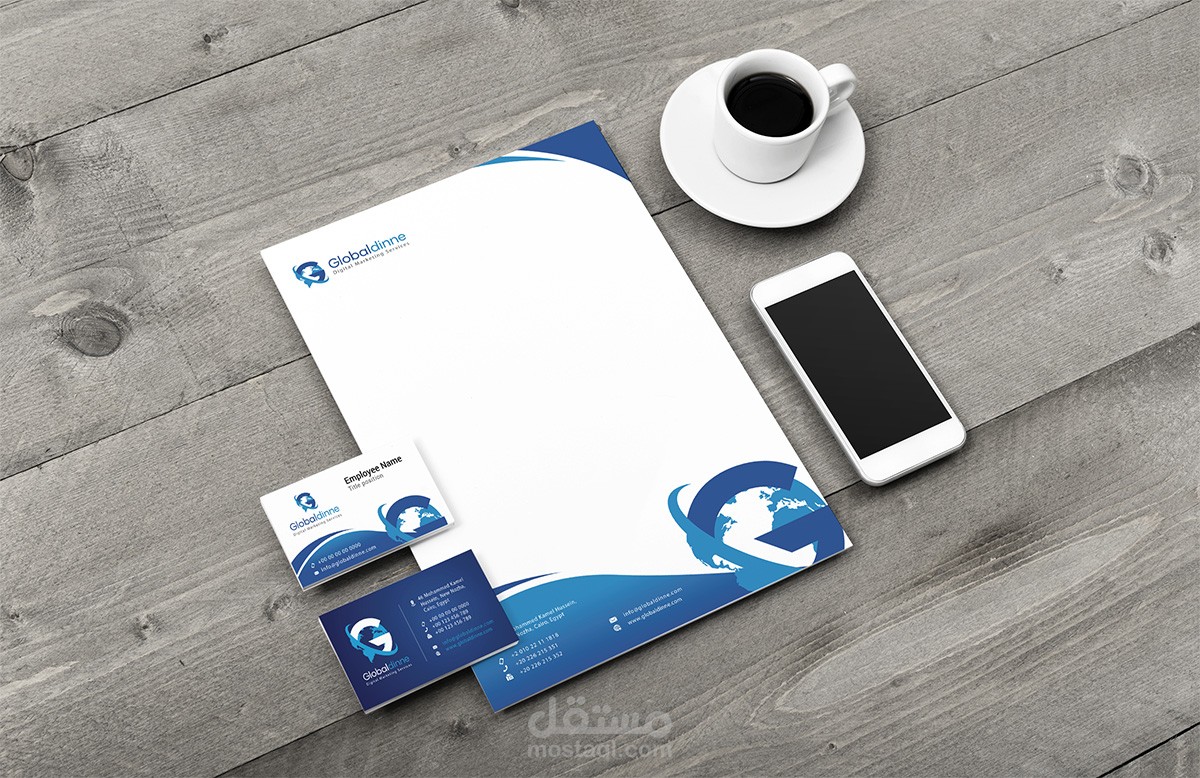 تصميم شعار وهوية Globaldinne
