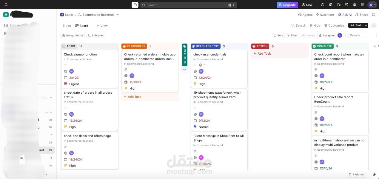 اختبار منصة التسوق الإلكتروني متعددة المتاجر – Multi-Shop E-Commerce Platform Testing