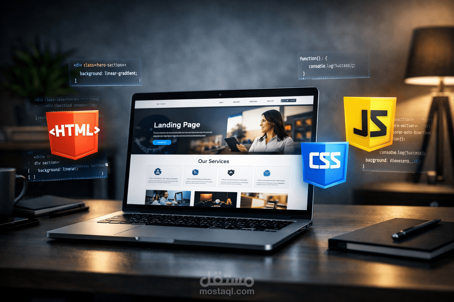 Landing Page احترافية لمشروعك