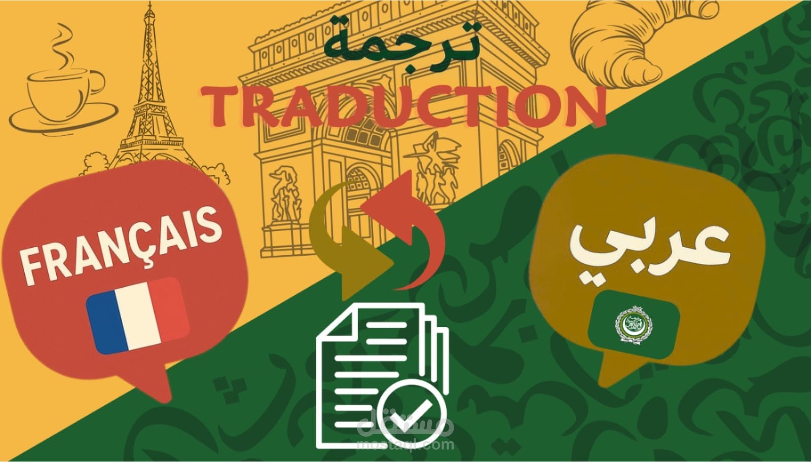 ترجمة عقد شراكة من الفرنسية إلى العربية