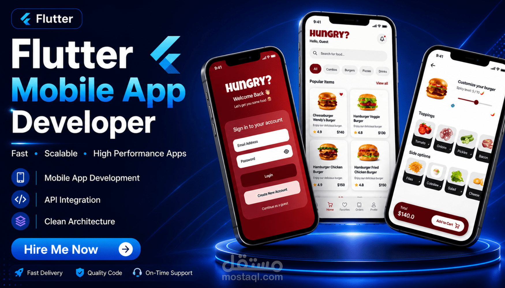 Food Delivery Mobile App – Flutter