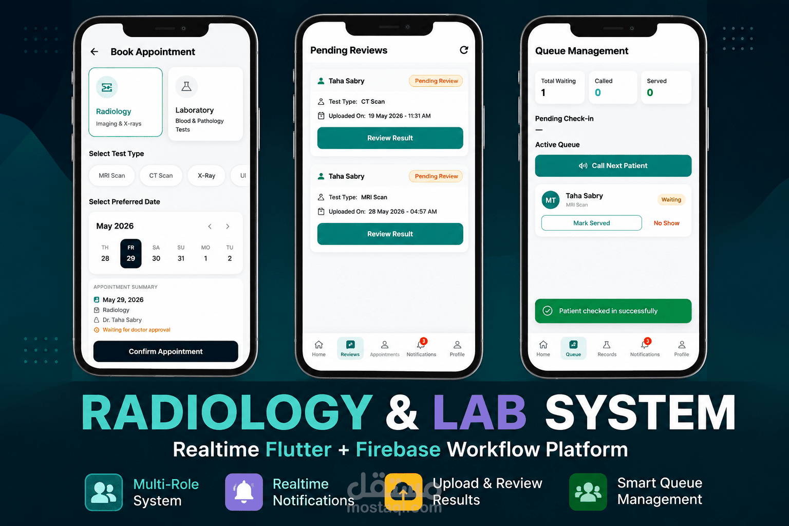 Radiology & Laboratory Management System | Flutter & Firebase