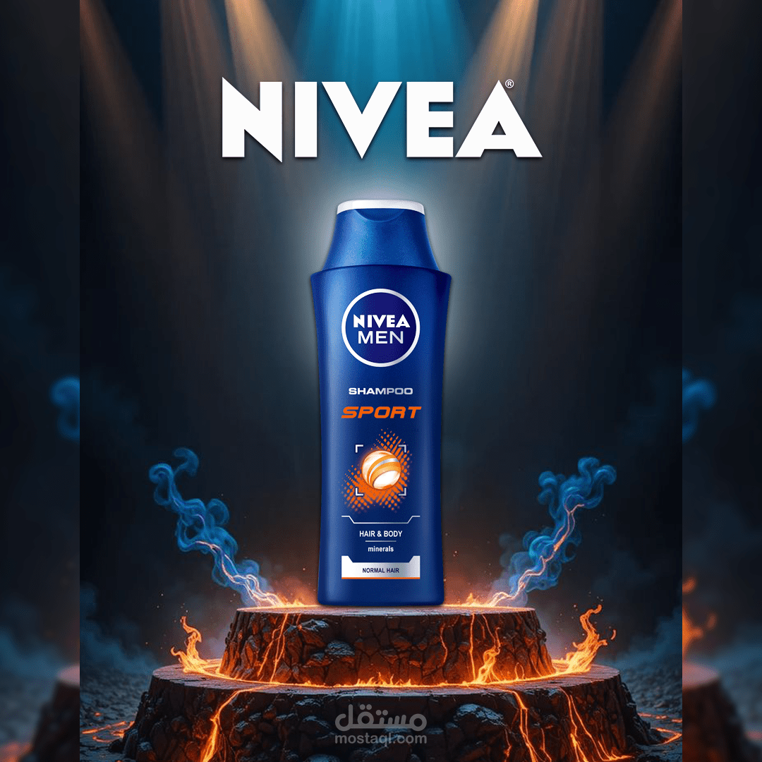 تصميم لعبوة شامبو للرجال
