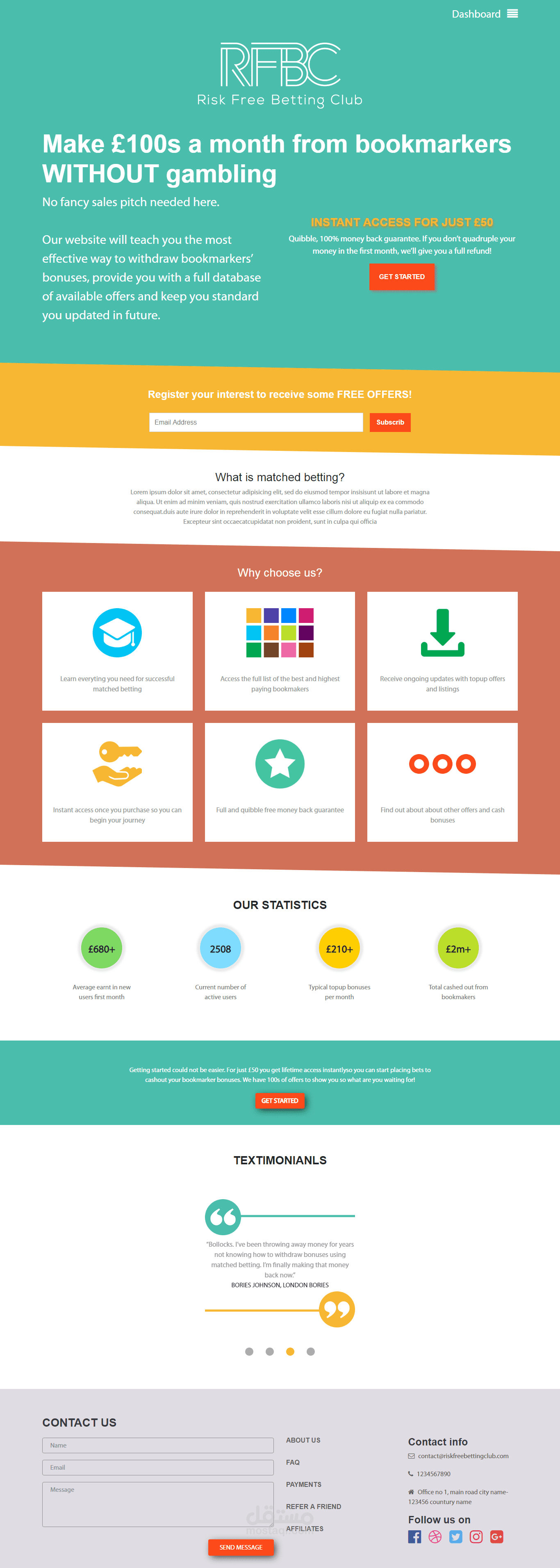 Risk Free Betting Club