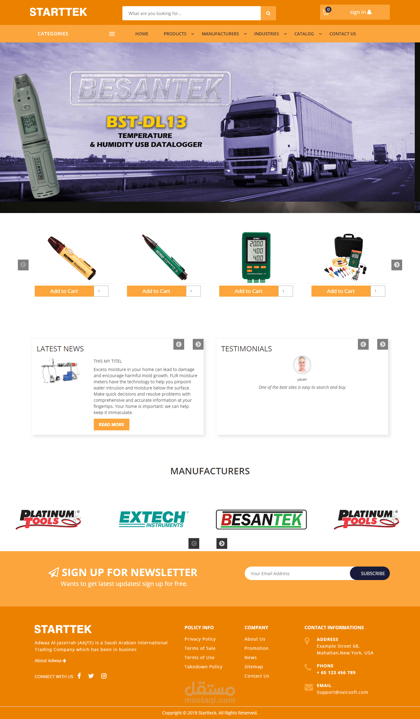 Starttek eCommerce site