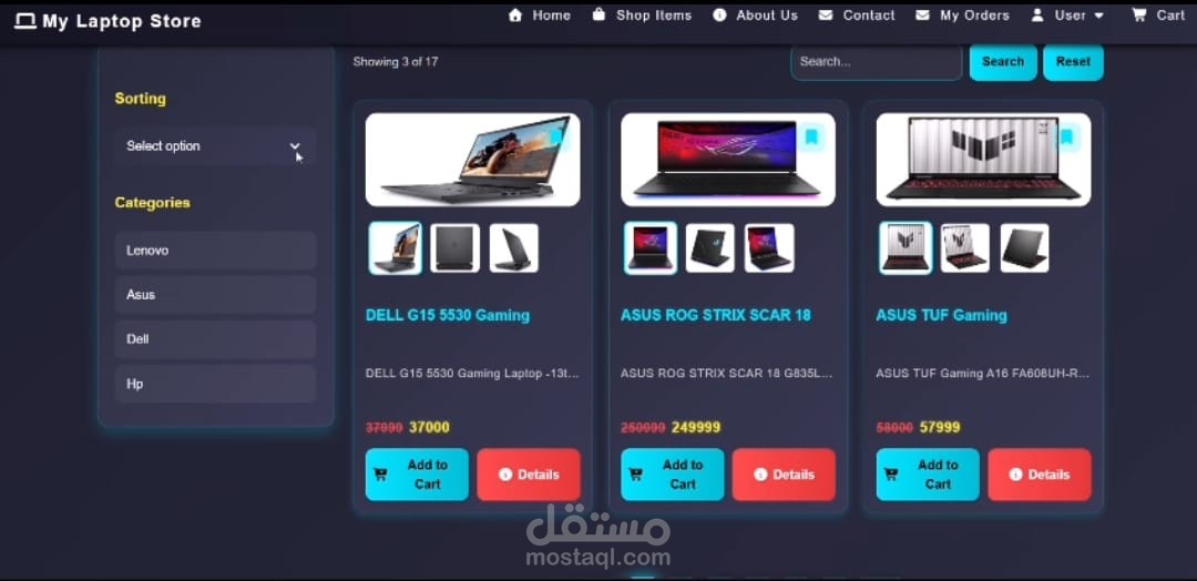 Full Stack E-Commerce Application