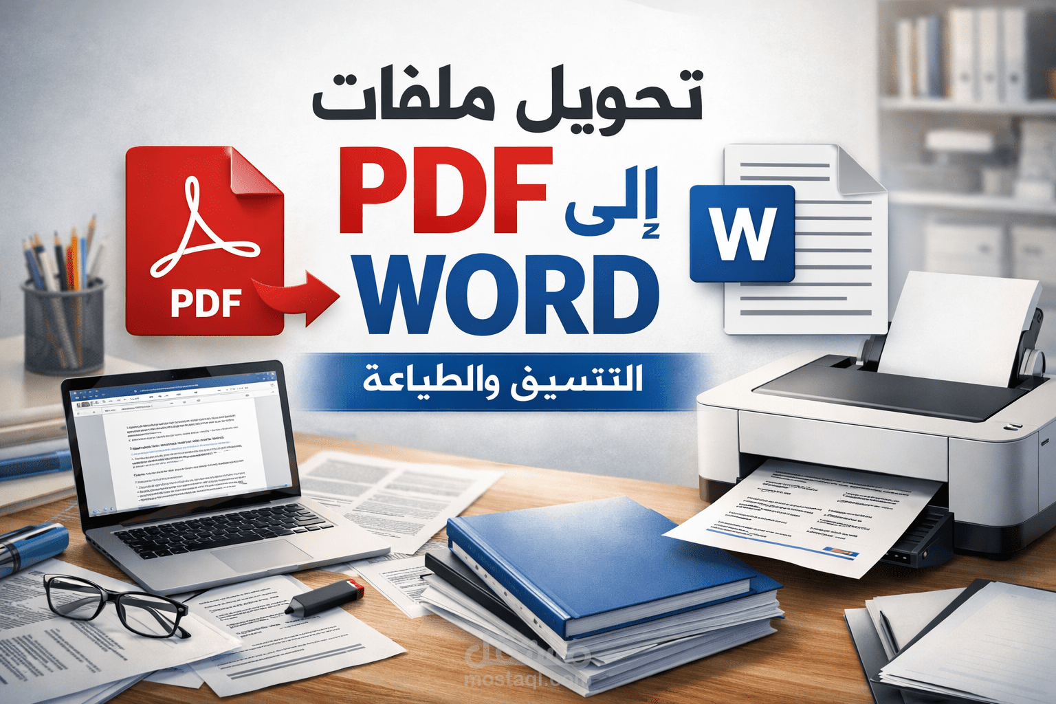 تحويل ملفات pdf الى word مع التنسيق والطباعة