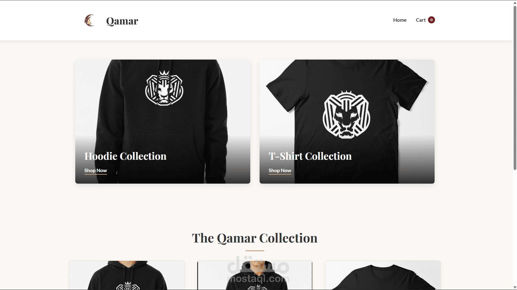 متجر "قمر" (Qmar) - مشروع E-commerce متكامل