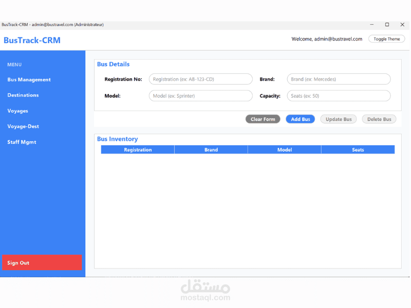 نظام إدارة علاقات العملاء لشركات النقل - BusTrack CRM