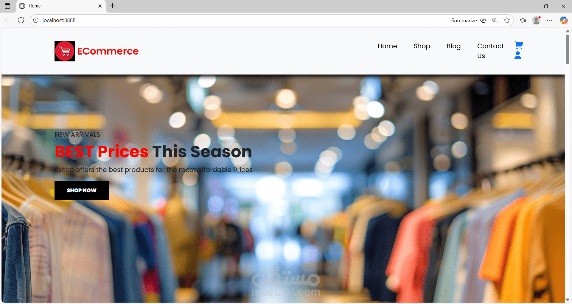E-commerce (منصه رقميه للبيع و الشراء )