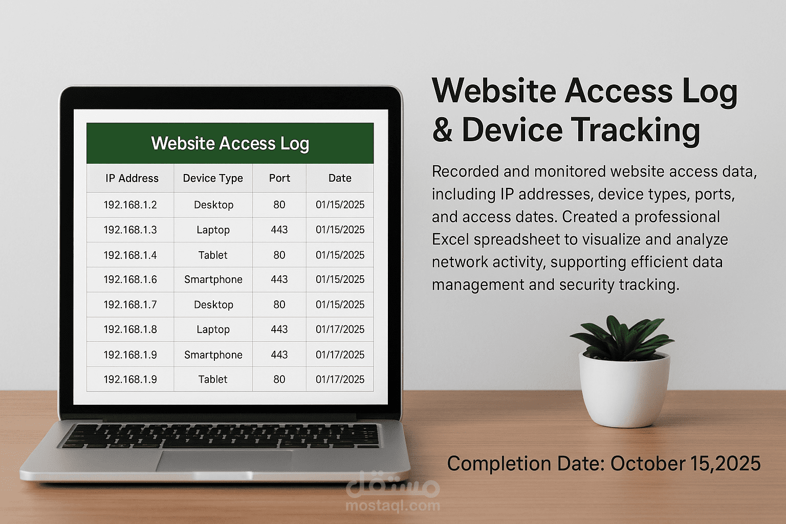Website Access Log & Device Tracking