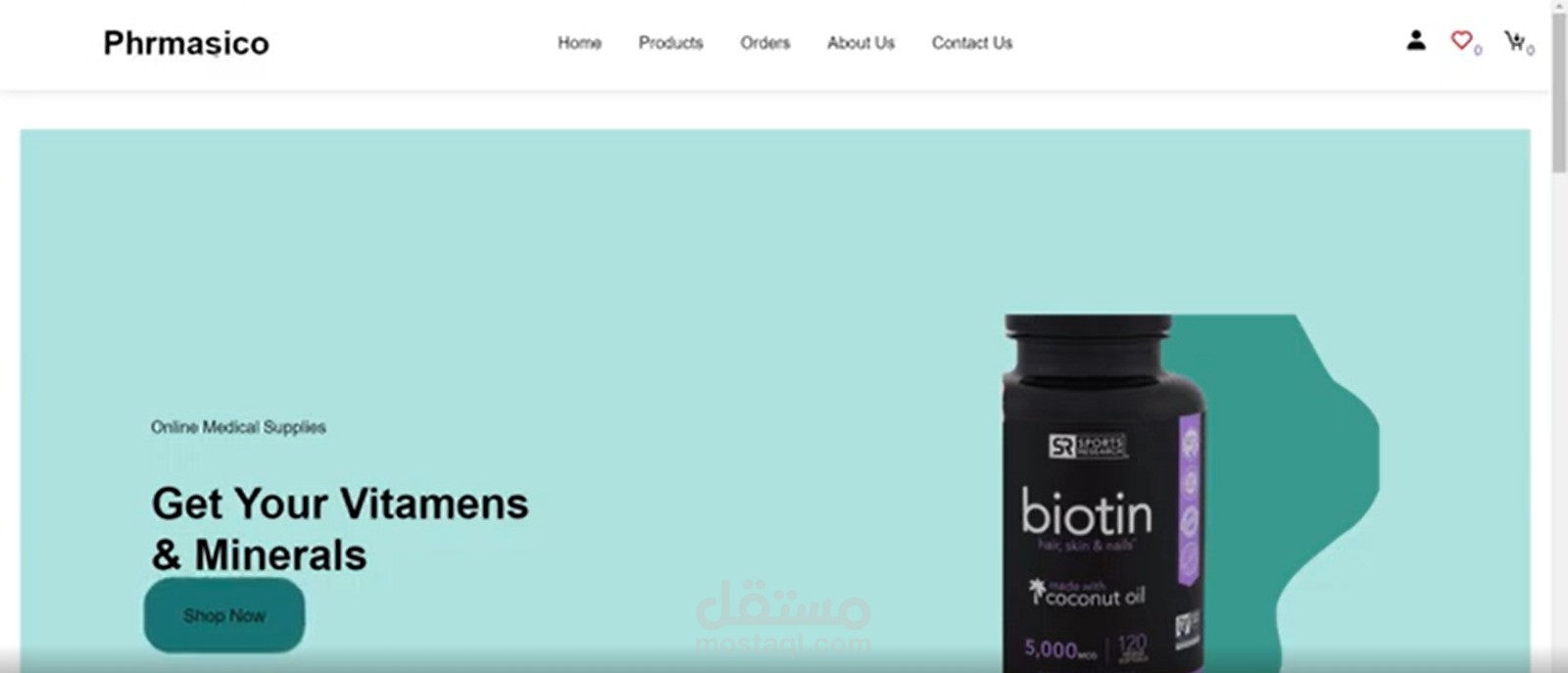 Pharmasico Pharmacy – منصة تجارة إلكترونية لصيدلية