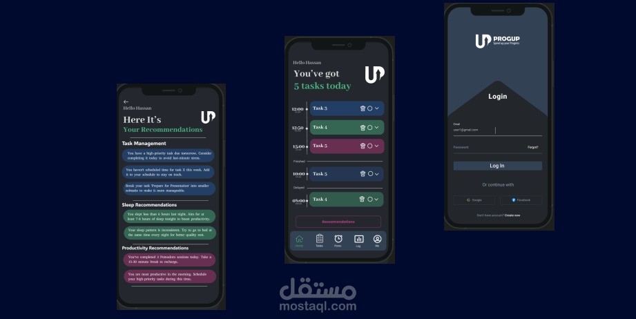 ProgUp – تطبيق ذكي لجدولة المهام وإدارة الوقت