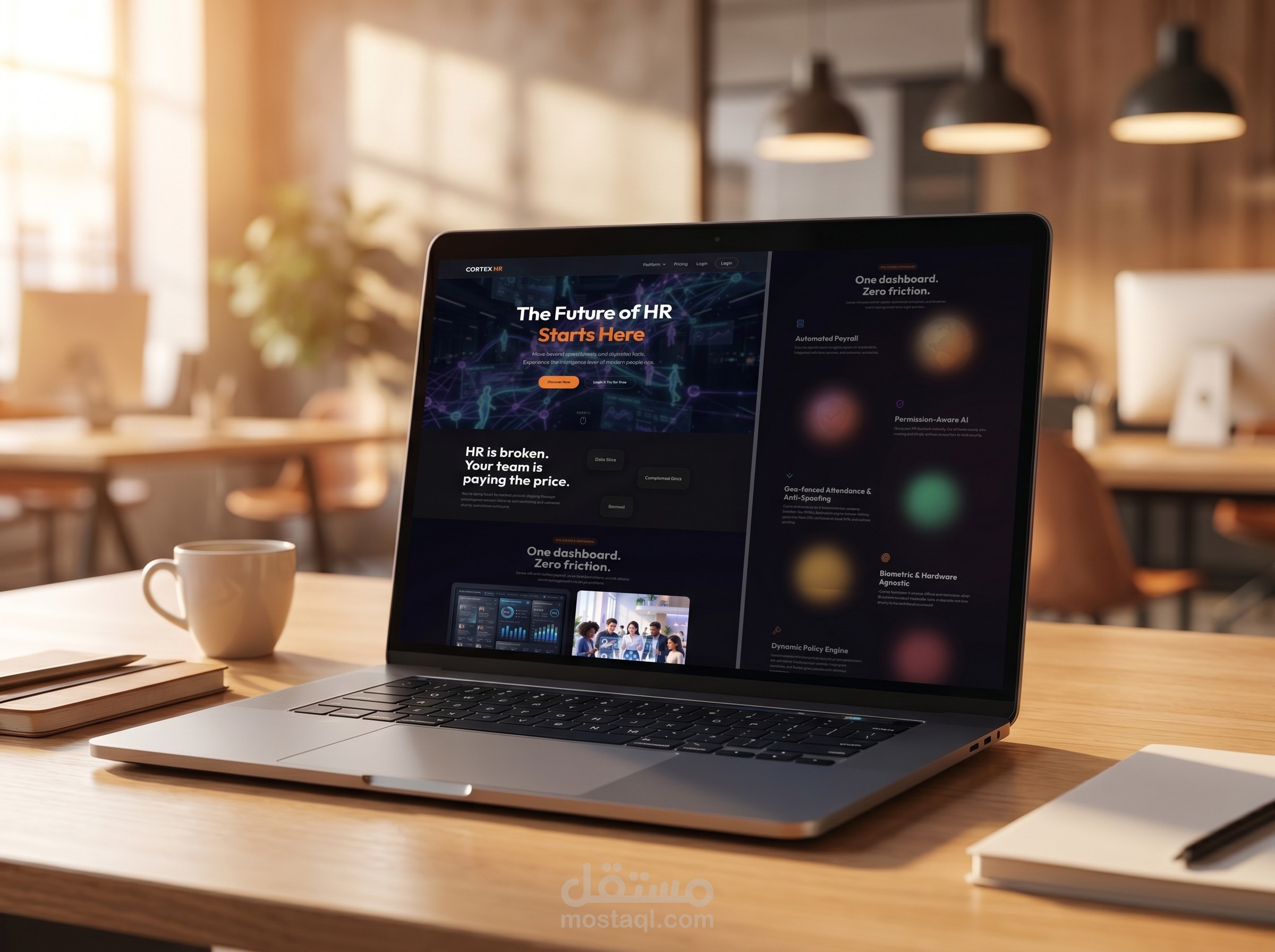 تصميم وتطوير نظام Cortex HR لإدارة الموارد البشرية