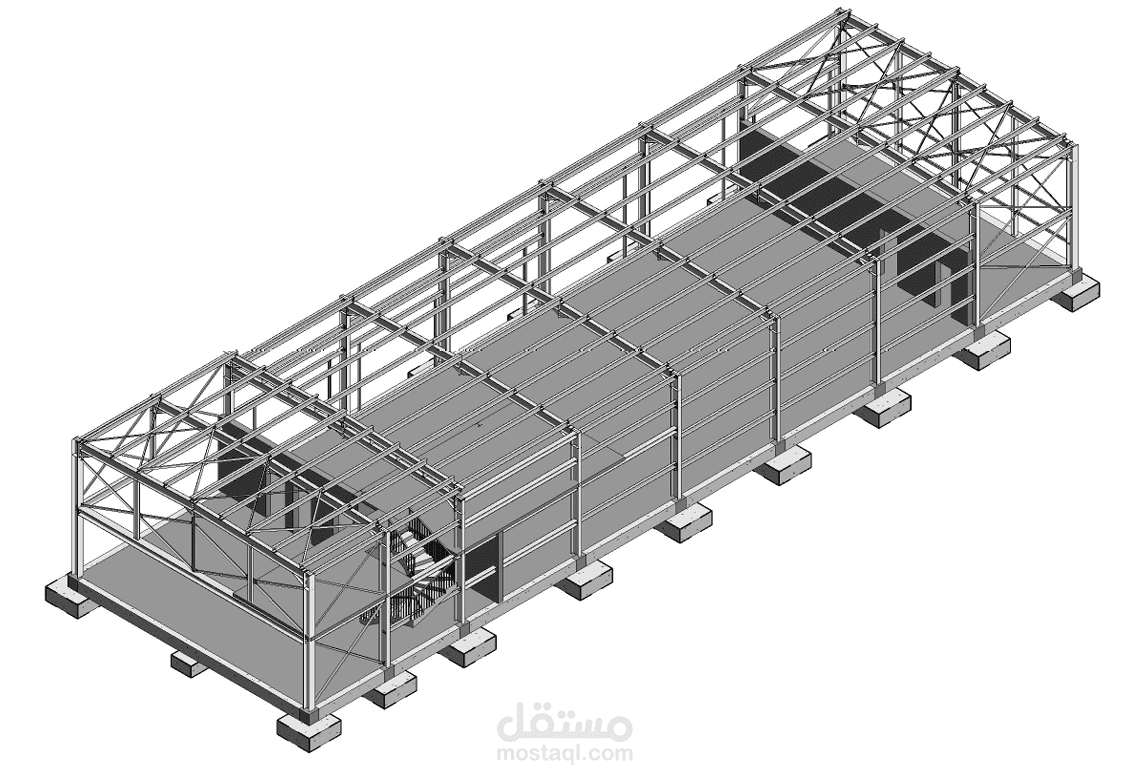 دراسة شاملة لبناء مصنع بالهيكل المعدني