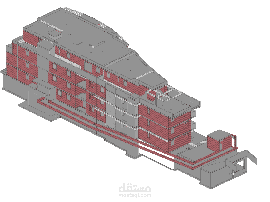 دراسة شاملة لبناء مبنى سكني