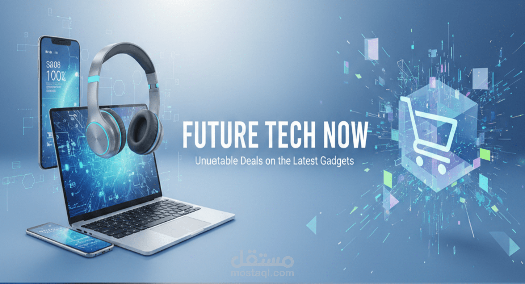 تصميم وتطوير متجر إلكترونيات مع نظام سلة مشتريات -Electronics eCommerce store