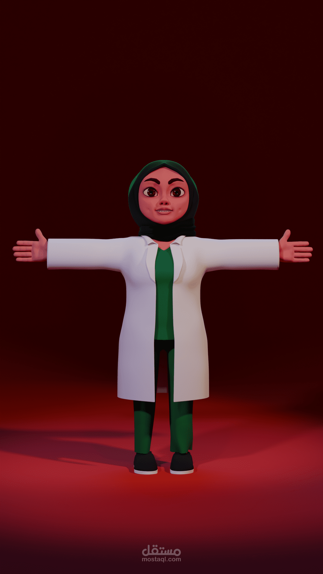 دكتورة عربية ثلاثية الأبعاد