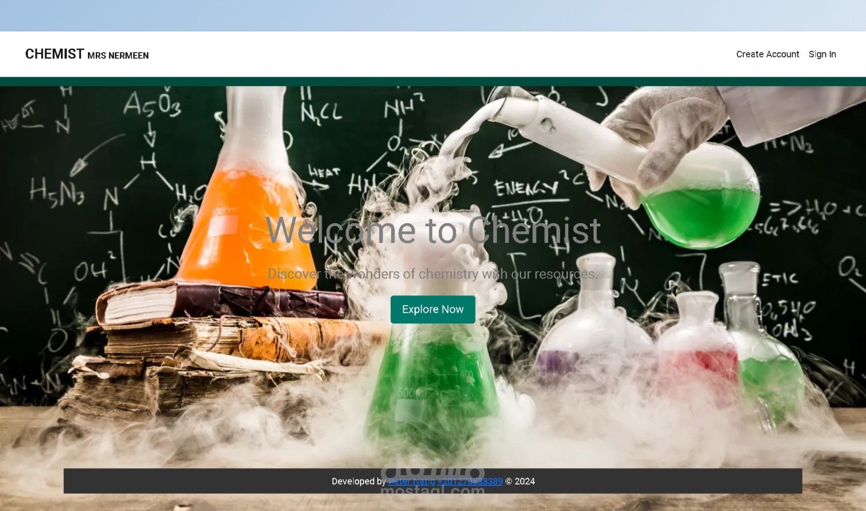 موقع "Chemist": منصة تعليمية لإدارة الطلاب والمحتوى