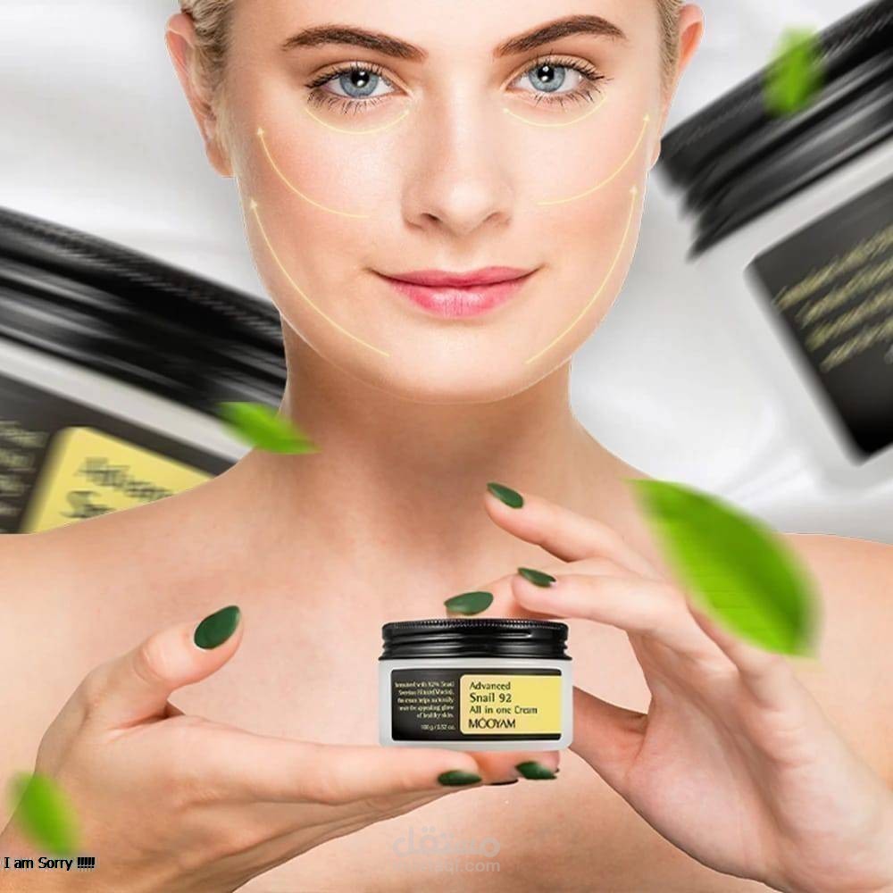 تصميمات سوشيال ميديا لمنتج مستحضرات تجميل