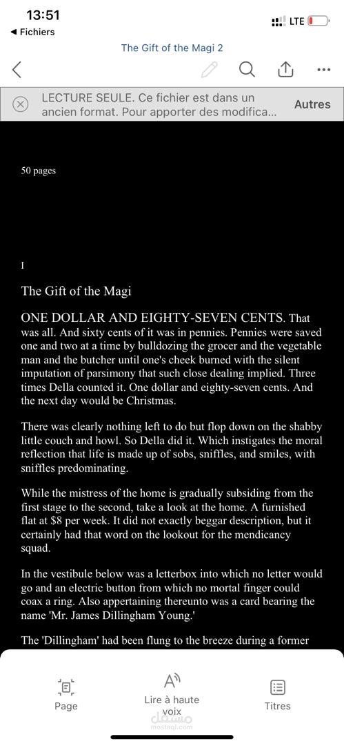 the gift of the magi
