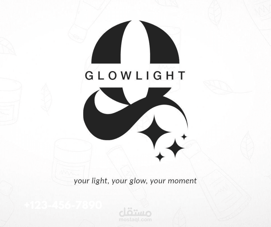 من أعمالي لبراند glow light