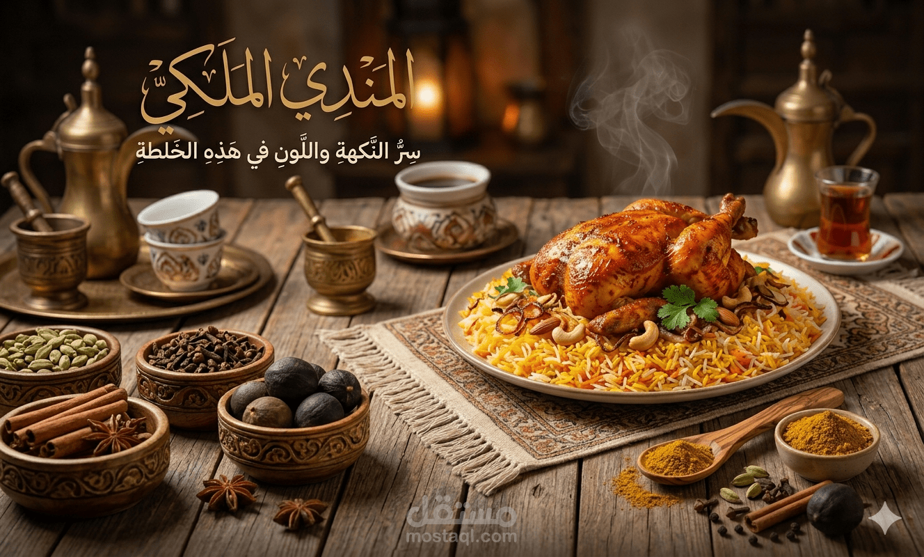 دليل أسرار الذهب: خلطة بهارات المندي الاحترافية (وصفة المطاعم السرية)