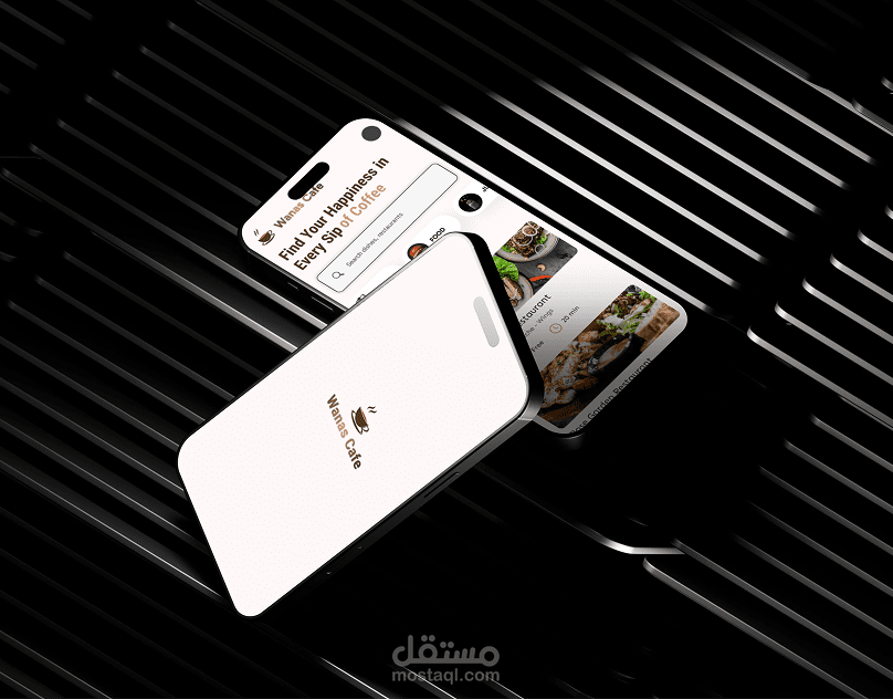 Mobile application for cafe order delivery