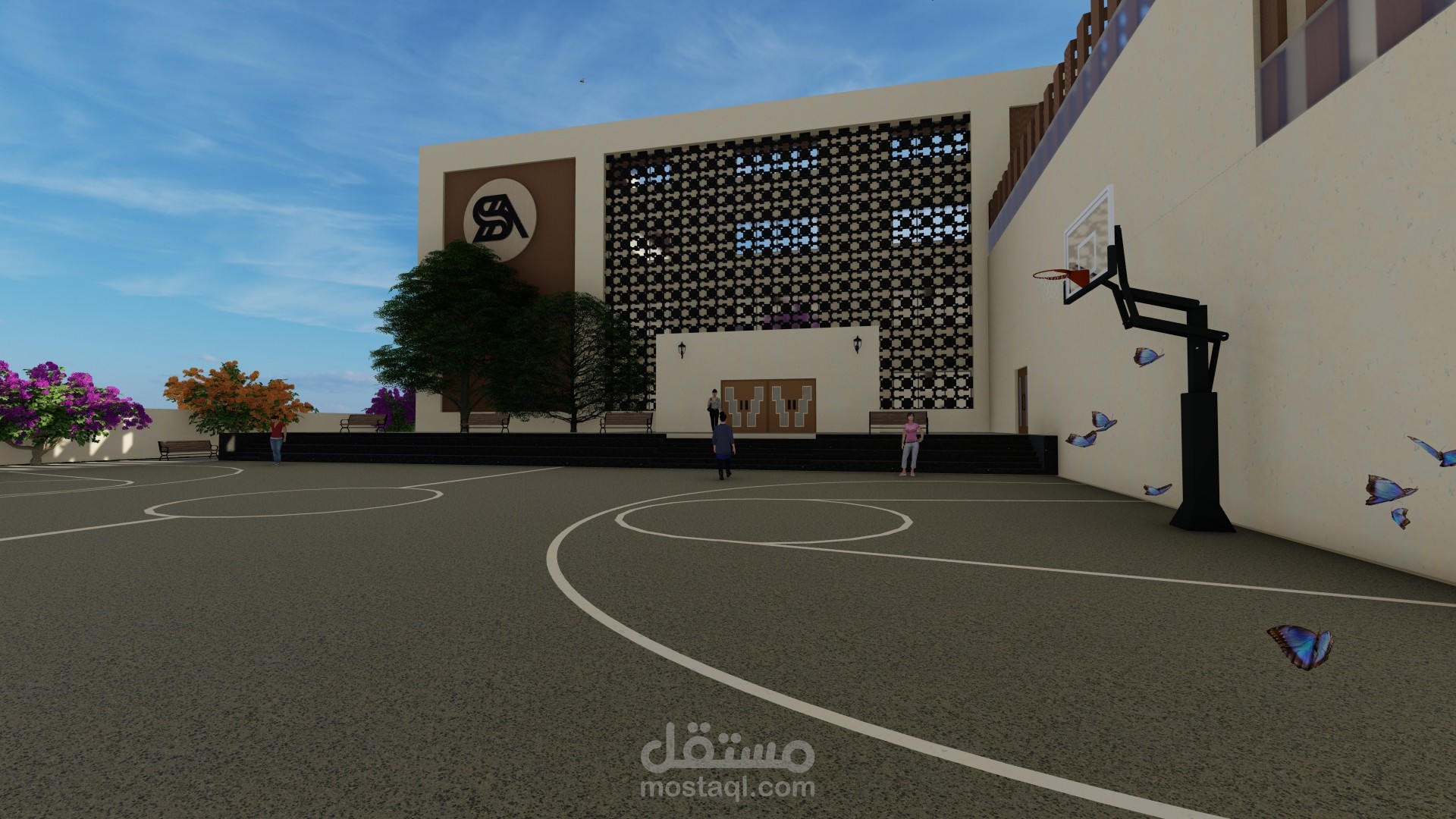 تصميم معماري متكامل لمدرسة