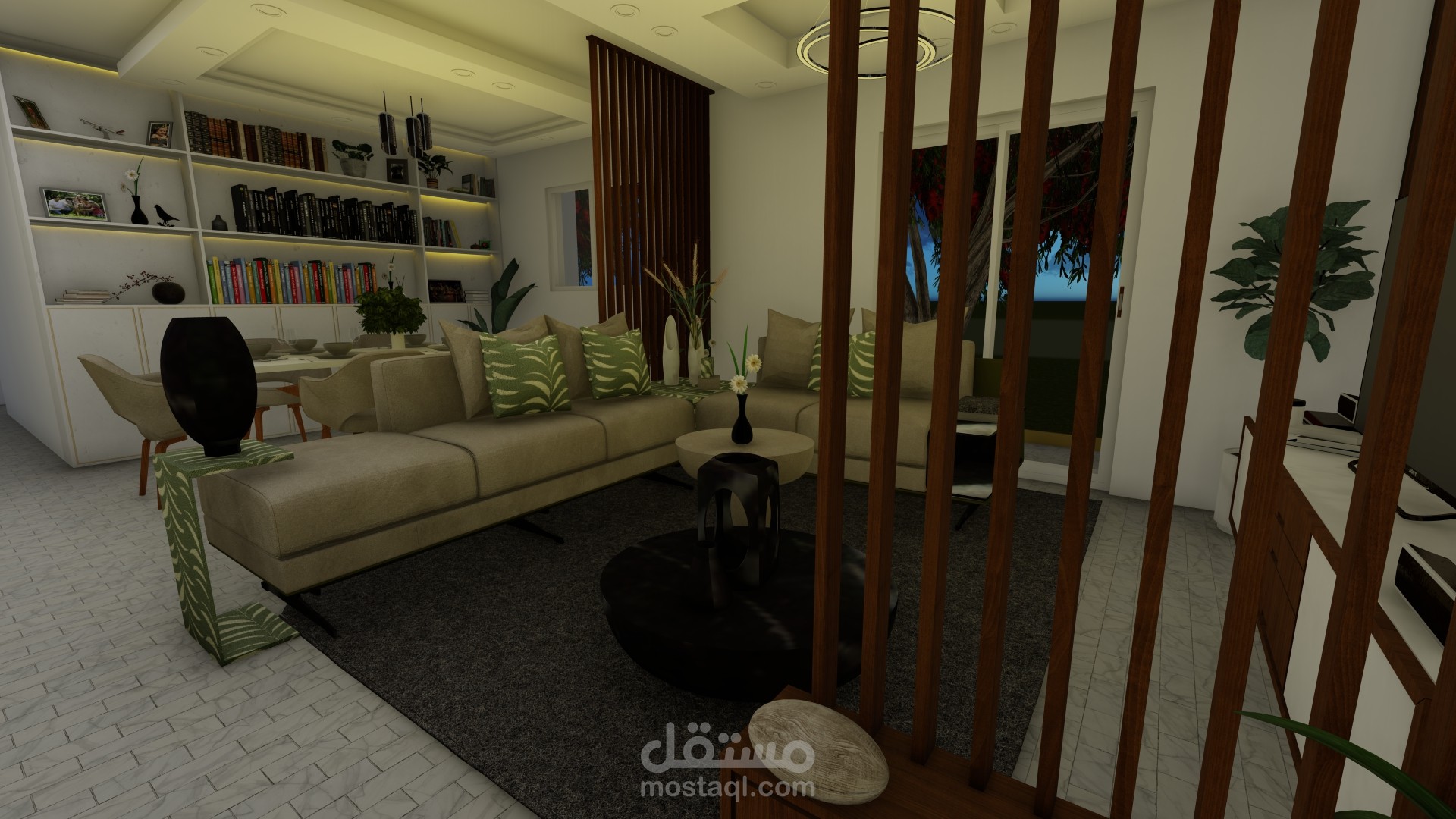 تصميم داخلي لشقة سكنية