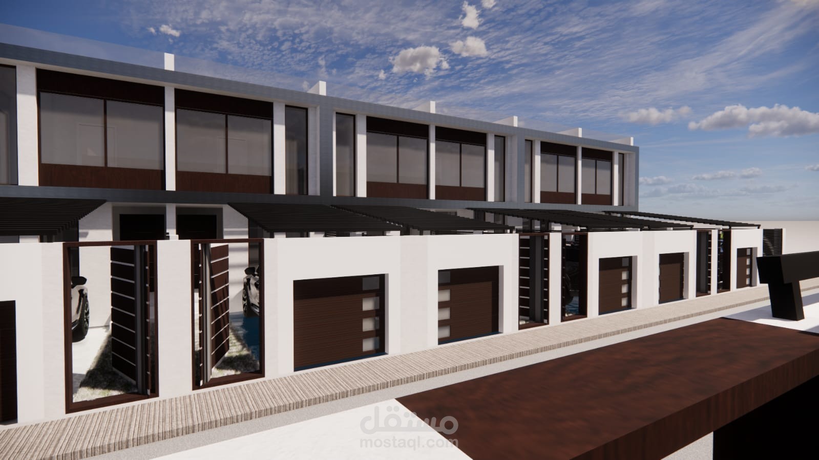 تصميم فيلا raw house من طابقين