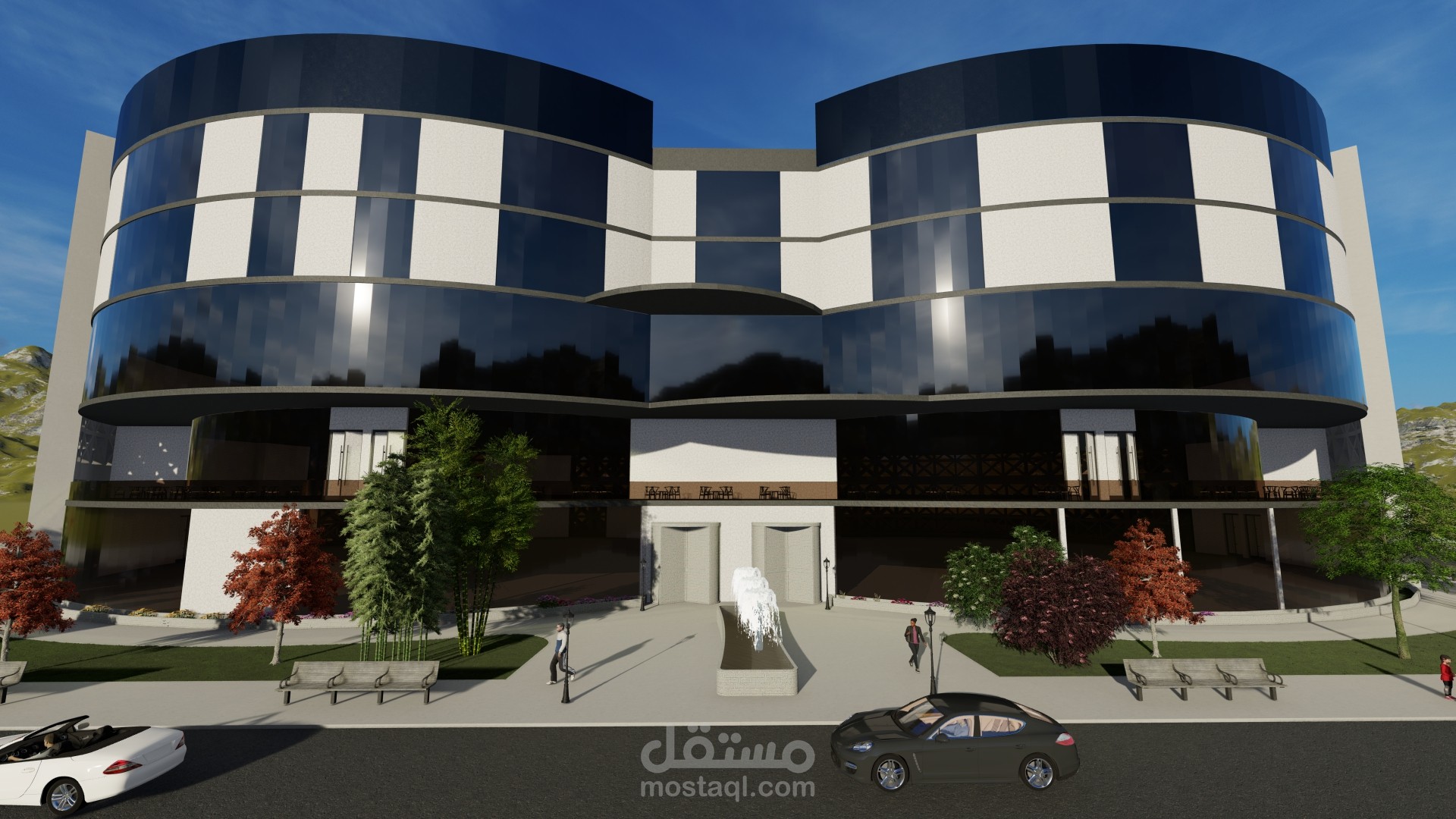 تصميم retail & office building