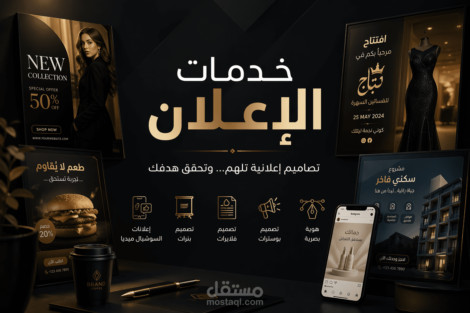 سأصمم الإعلان الخاص بك بطريقة جديدة