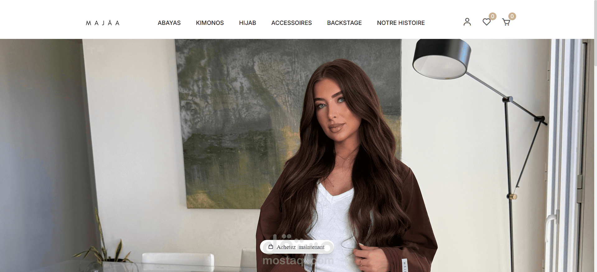E-commerce store for an abayas brand