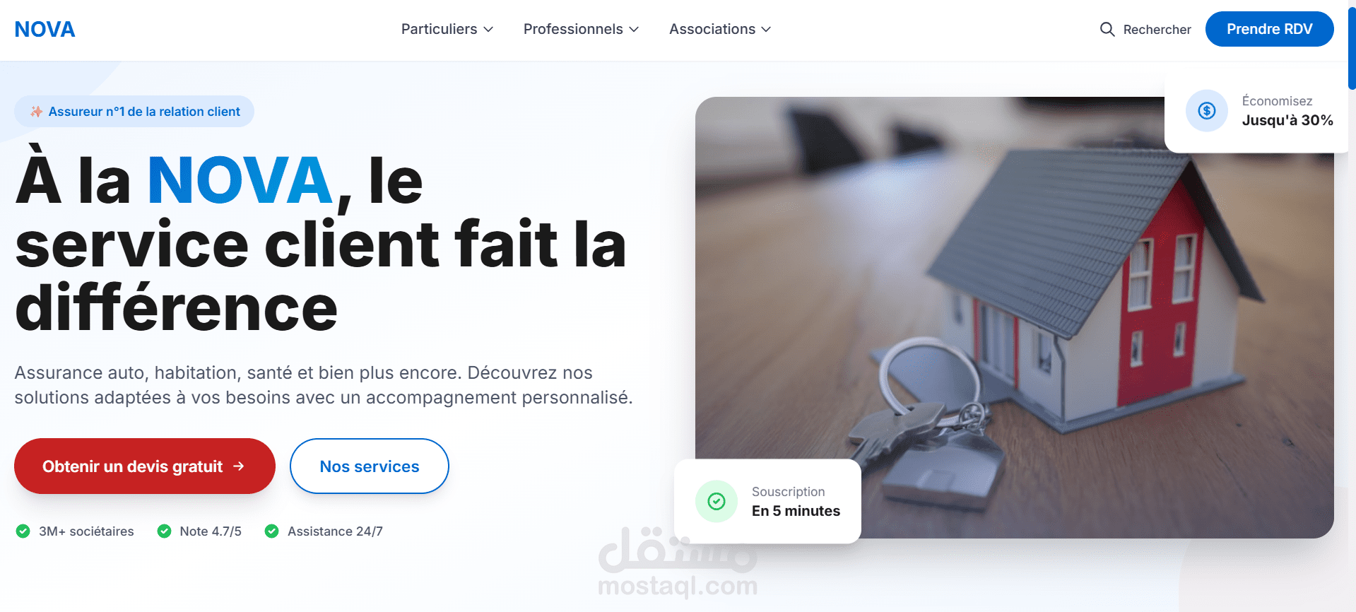 NOVA Insurance - Responsive Website