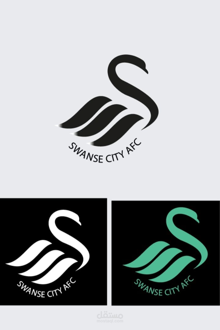 شعار نادي سوانسي سيتي لكرة القدم (Swansea City AFC).