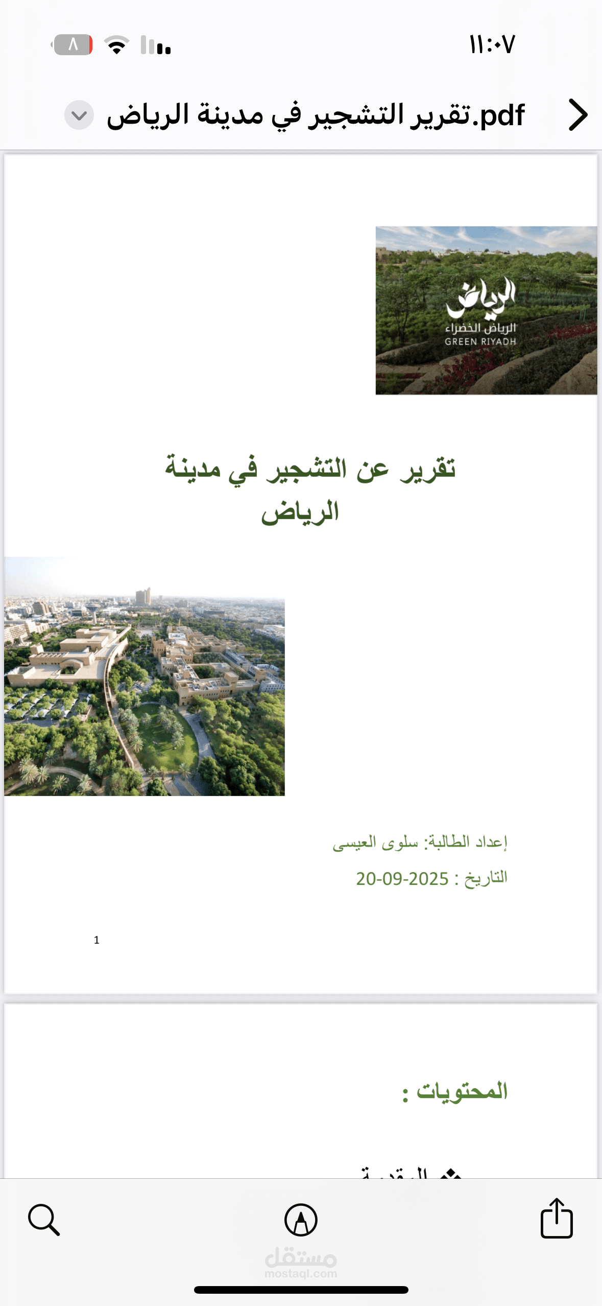 تقرير استراتيجي من ٨ صفحات