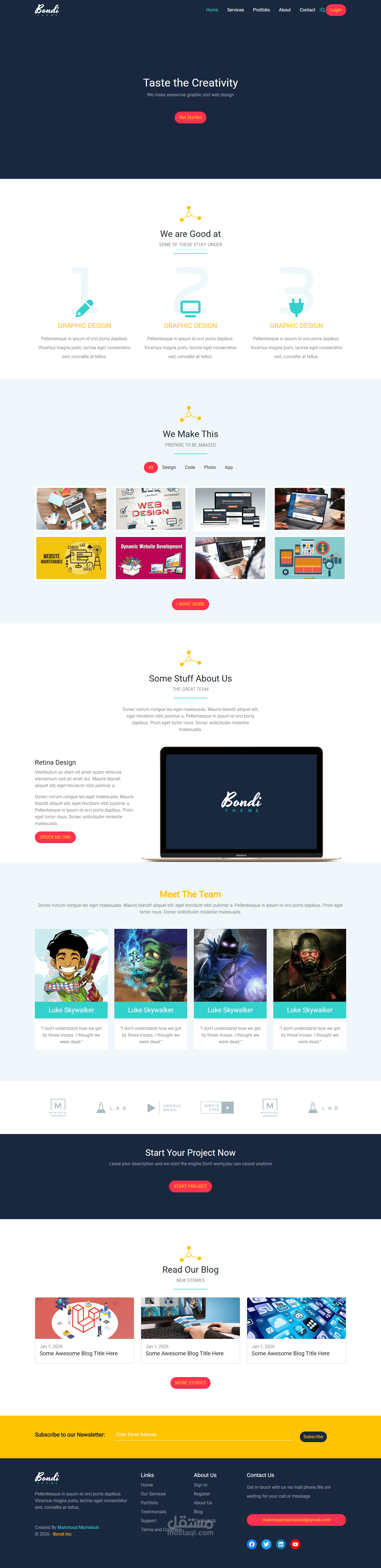 Bootstrap 5 Responsive Website Design (Bondi)