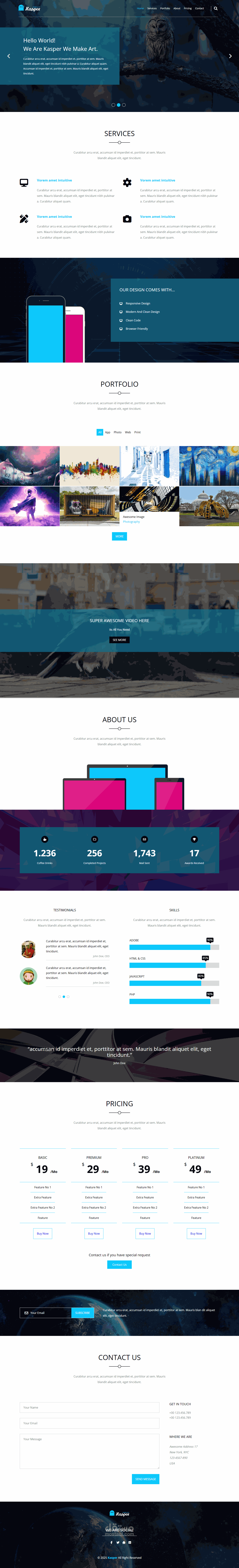 Kasper – Responsive Website Design using HTML5 & CSS3