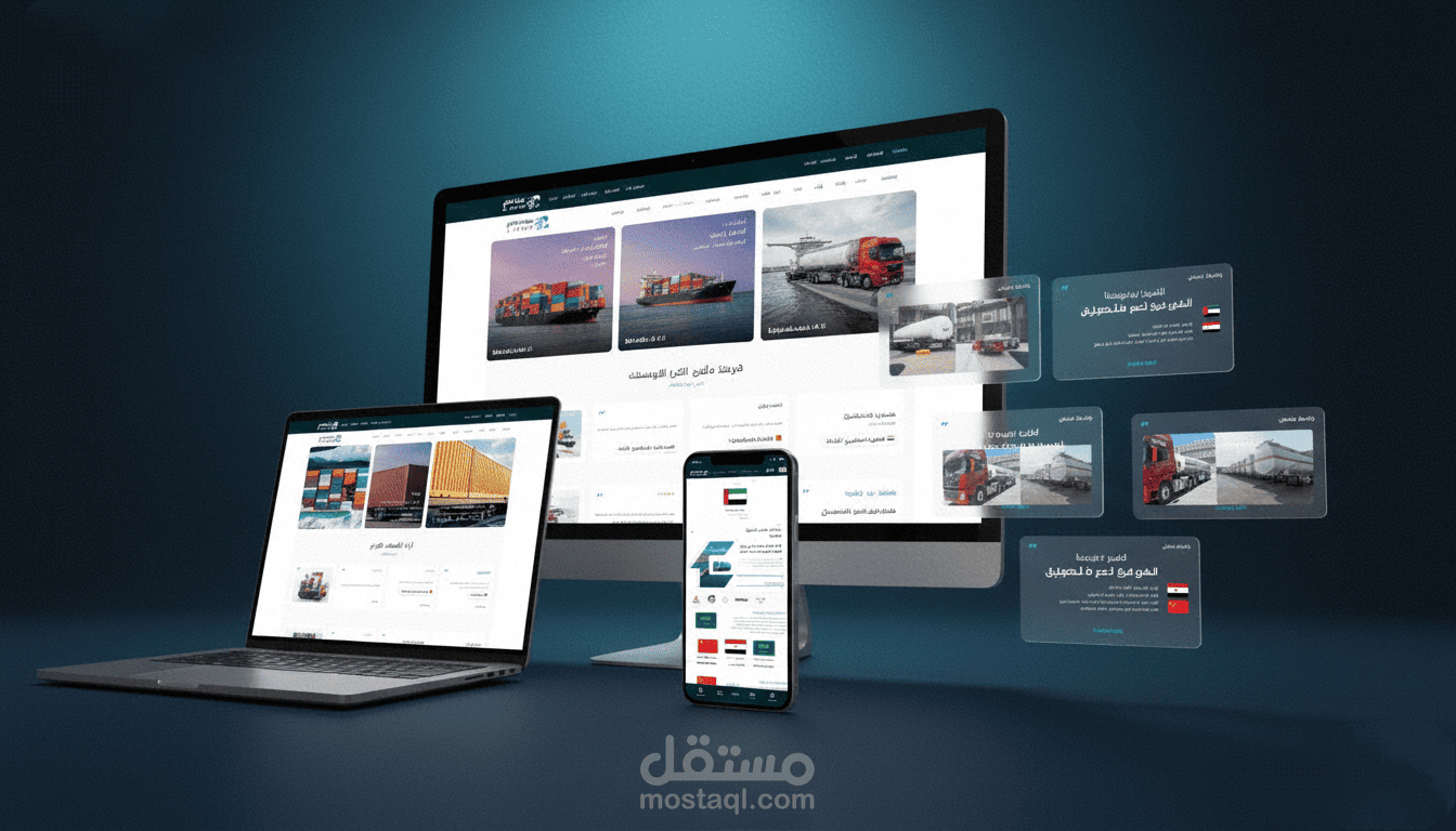 موقع احترافي لشركه الفارع الدوليه التجاريه