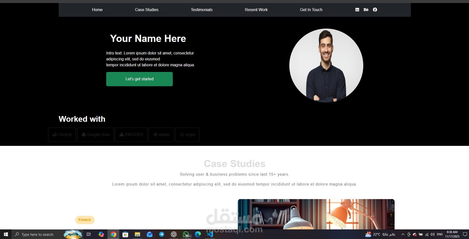 Web Designer & Frontend Developer Portfolio