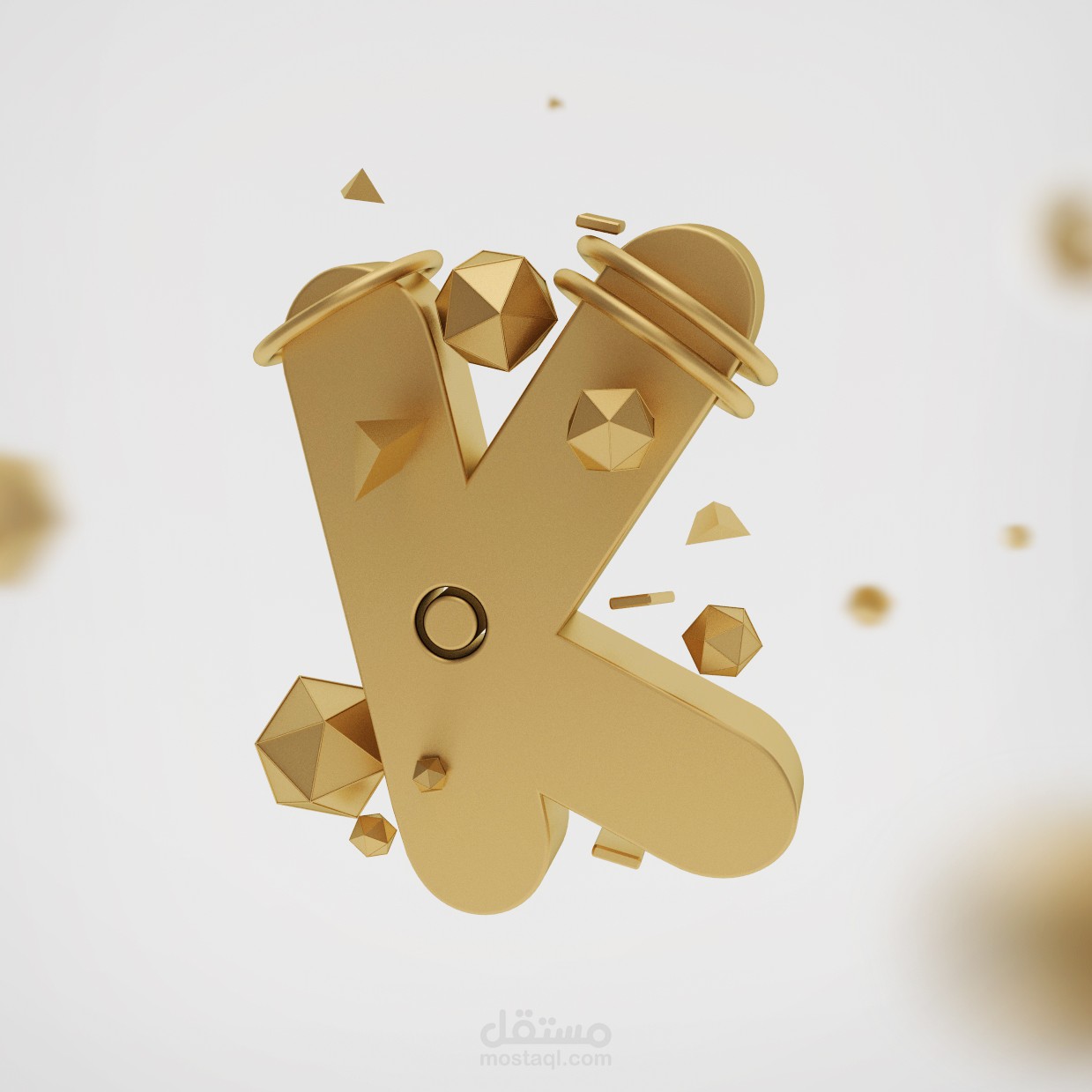 My logo in Realistic Gold 3D