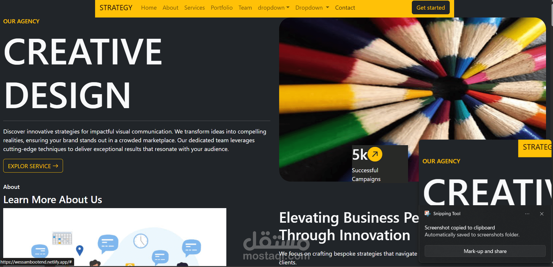 تصميم Landing Page متجاوبة باستخدام HTML وCSS