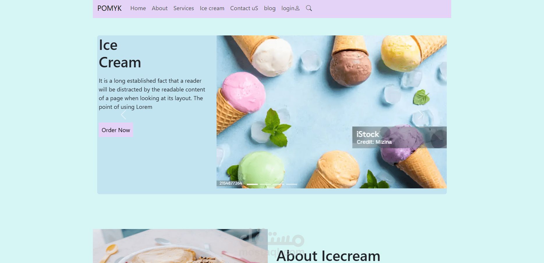 موقع كامل باستخدام Bootstrap بتصميم احترافي